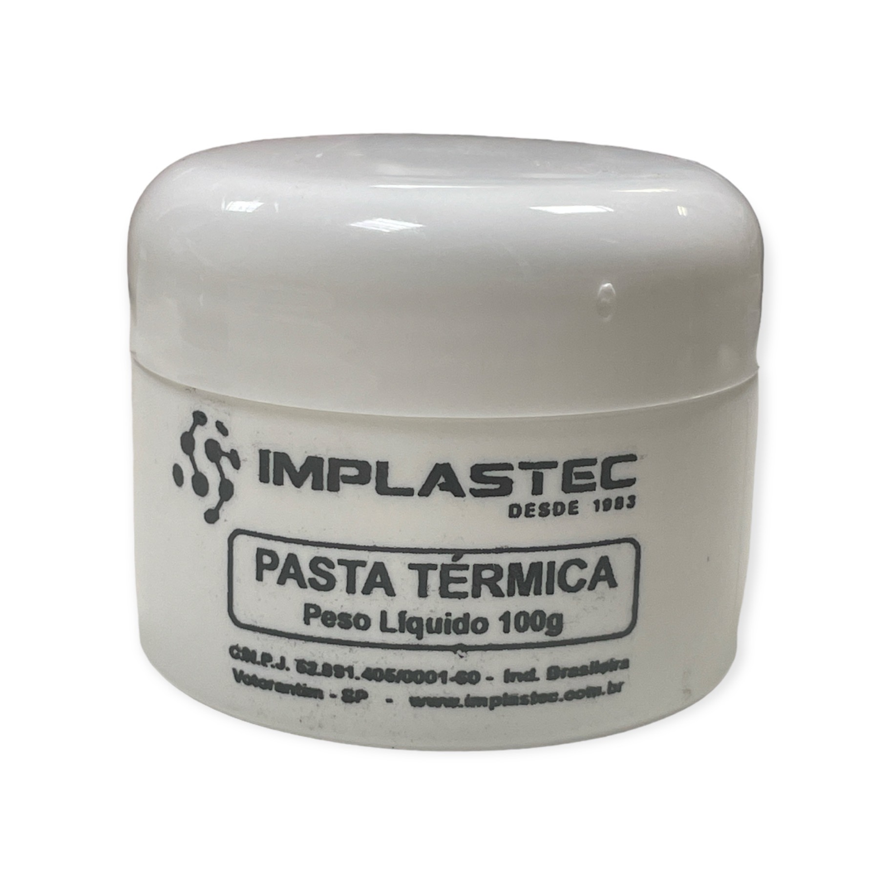 PASTA TERMICA DE SILICONE POTE 100 GRAMAS IMPLASTEC