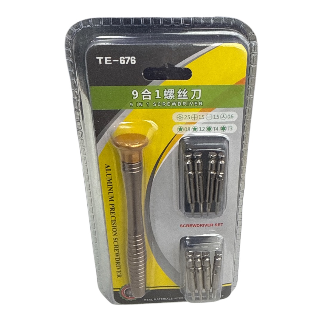 KIT CHAVES PRECISÃO 8 PEÇAS TE-676 PARA CELULARES