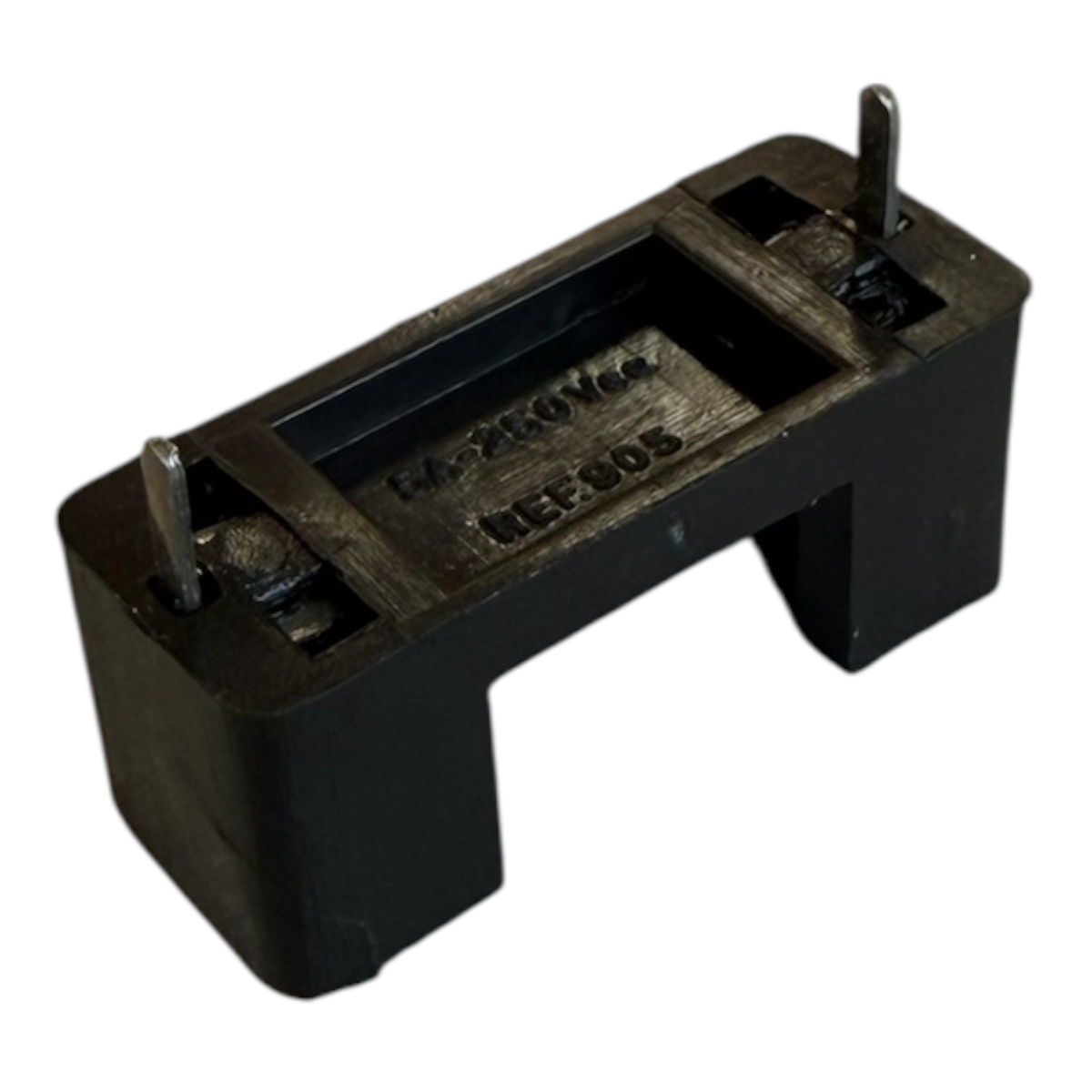 PORTA FUSIVEL 905 PARA PLACA C.I PRETO ZH242 HORIZONTAL P/FUSIVEL 20X5MM 11005