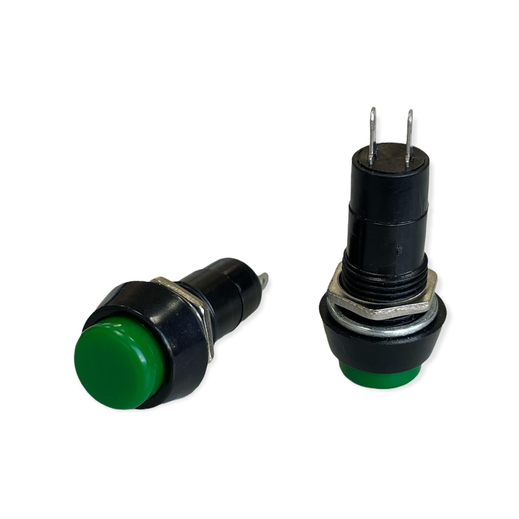 CHAVE PUSH BUTTON S/TRAVA PBS11B NA VERDE DIAMETRO 10MM ZX