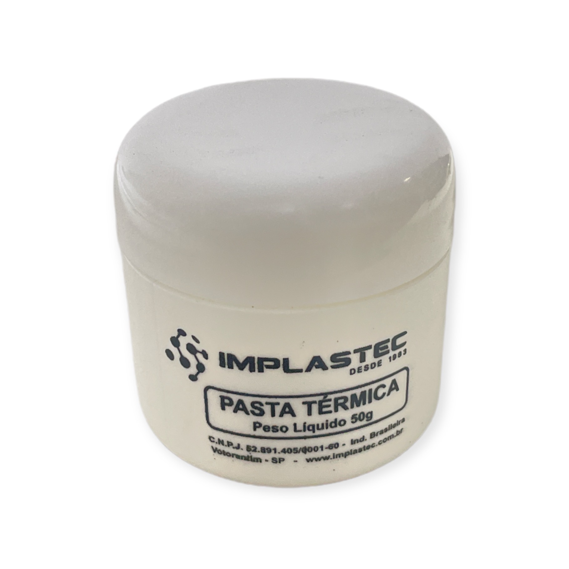 PASTA TERMICA DE SILICONE IPT 50G POTE COM 50 GRAMAS IMPLASTEC