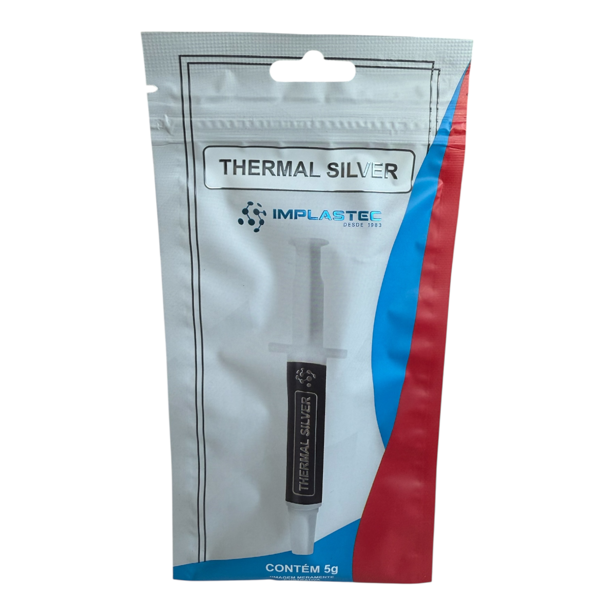 PASTA TERMICA COM PRATA THERMAL SILVER 5 GRAMAS IMPLASTEC