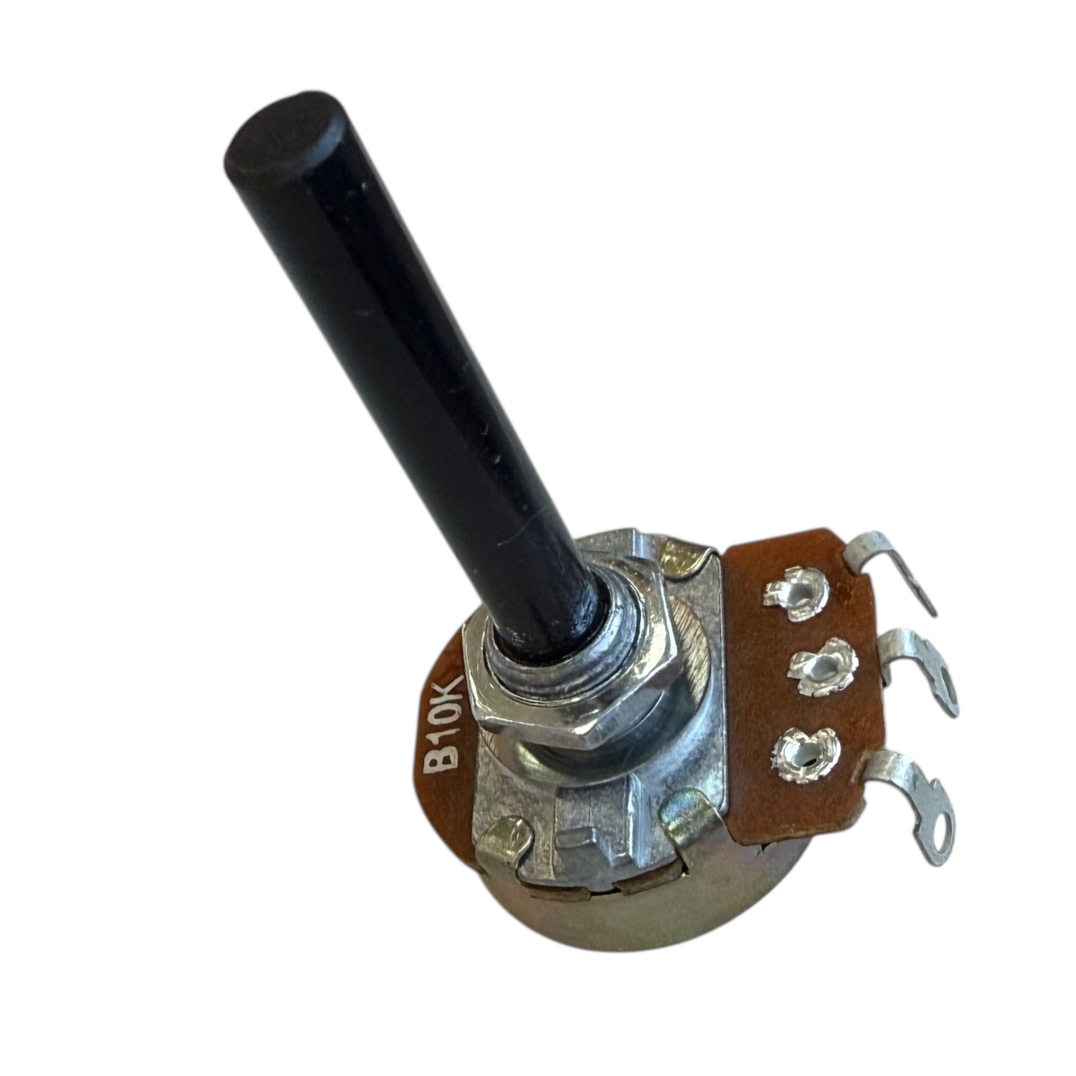 POTENCIOMETRO KB 10K 23MM LINEAR 1 VOLTA S/CHAVE 360 10K CARVÃO SONG-HUEI