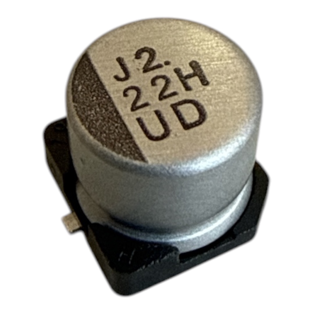 CAPACITOR ELETROLITICO SMD 22UF 50V UUD1H220MCL1GS 105 GRAUS 6,3MM NICHICON
