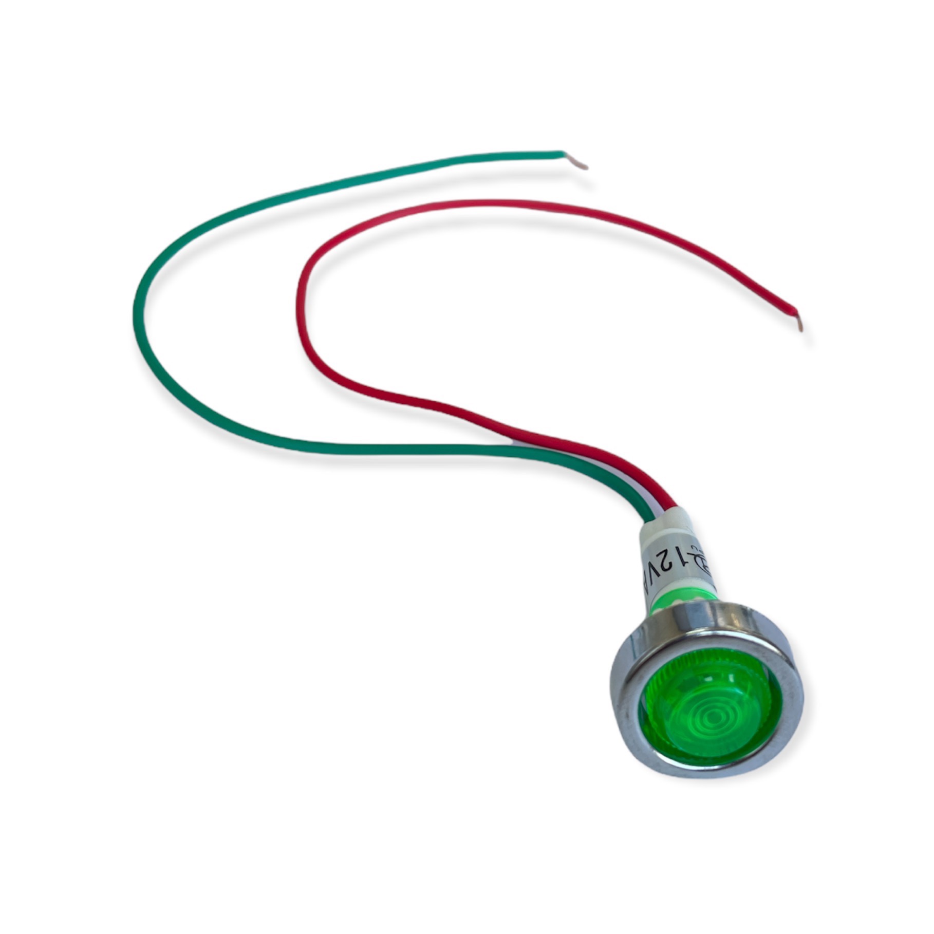 SINALEIRO OLHO DE BOI XD10-7 12V VERDE