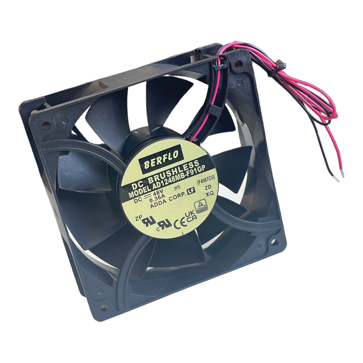 MICROVENTILADOR 120X120X38MM 48V 19,80W AD1248MBF91GP ROLAMENTO BERFLO