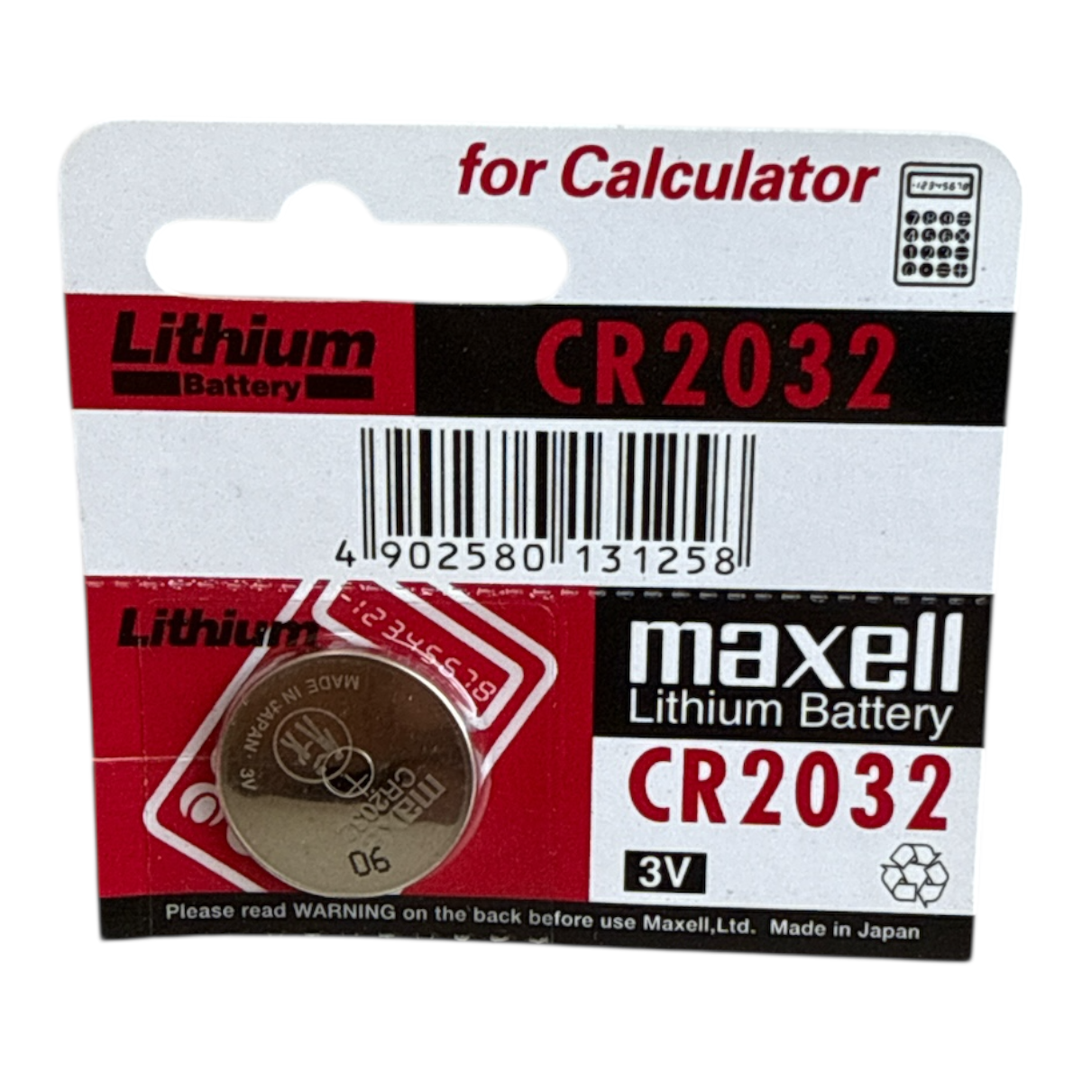 BATERIA DE LITHIUM CR2032 3V C/ BLISTER (DL2032) MAXELL