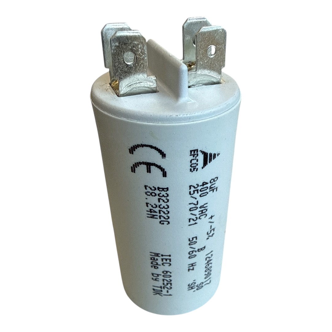 CAPACITOR DE PARTIDA PPM 8UF 400VCA FAST-ON B32322G4805J010 50/60HZ 30X60MM CANECA PLASTICA EPCOS