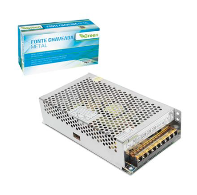 FONTE CHAVEADA 12V 20A 240W COLMEIA BIVOLT 044-0240 GREEN