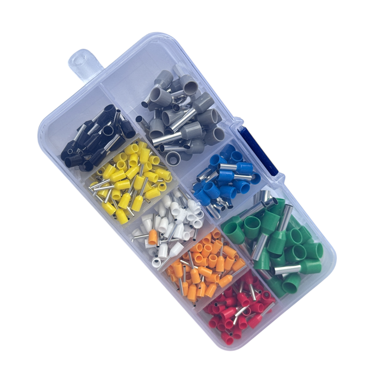 KIT TERMINAIS ELETRICOS ILHOS TUBULAR-400 PEÇAS COM BOX 0,5MM²-6MM²