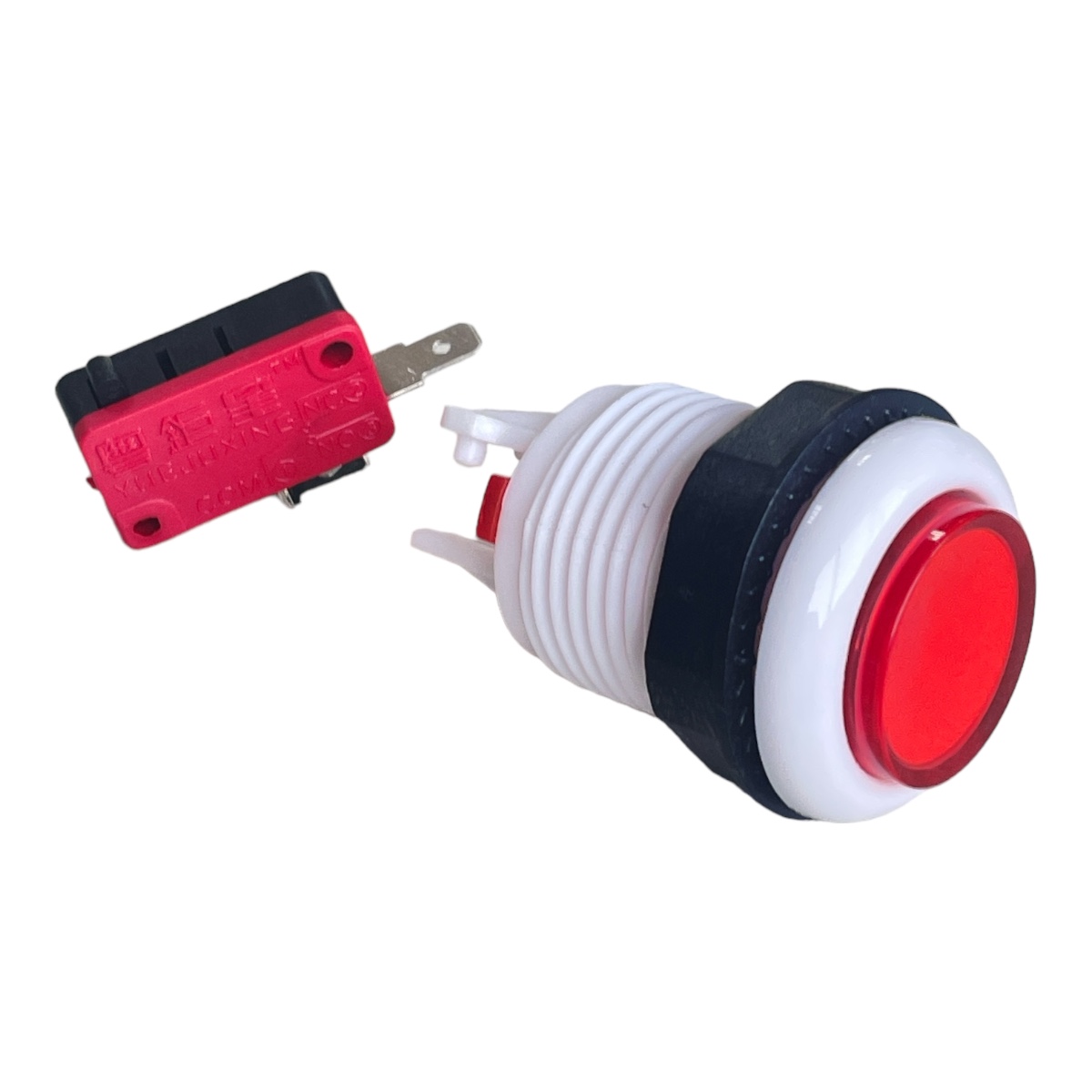 BOTÃO DE ACRILICO ARCADE RASPBERRY - VERMELHO