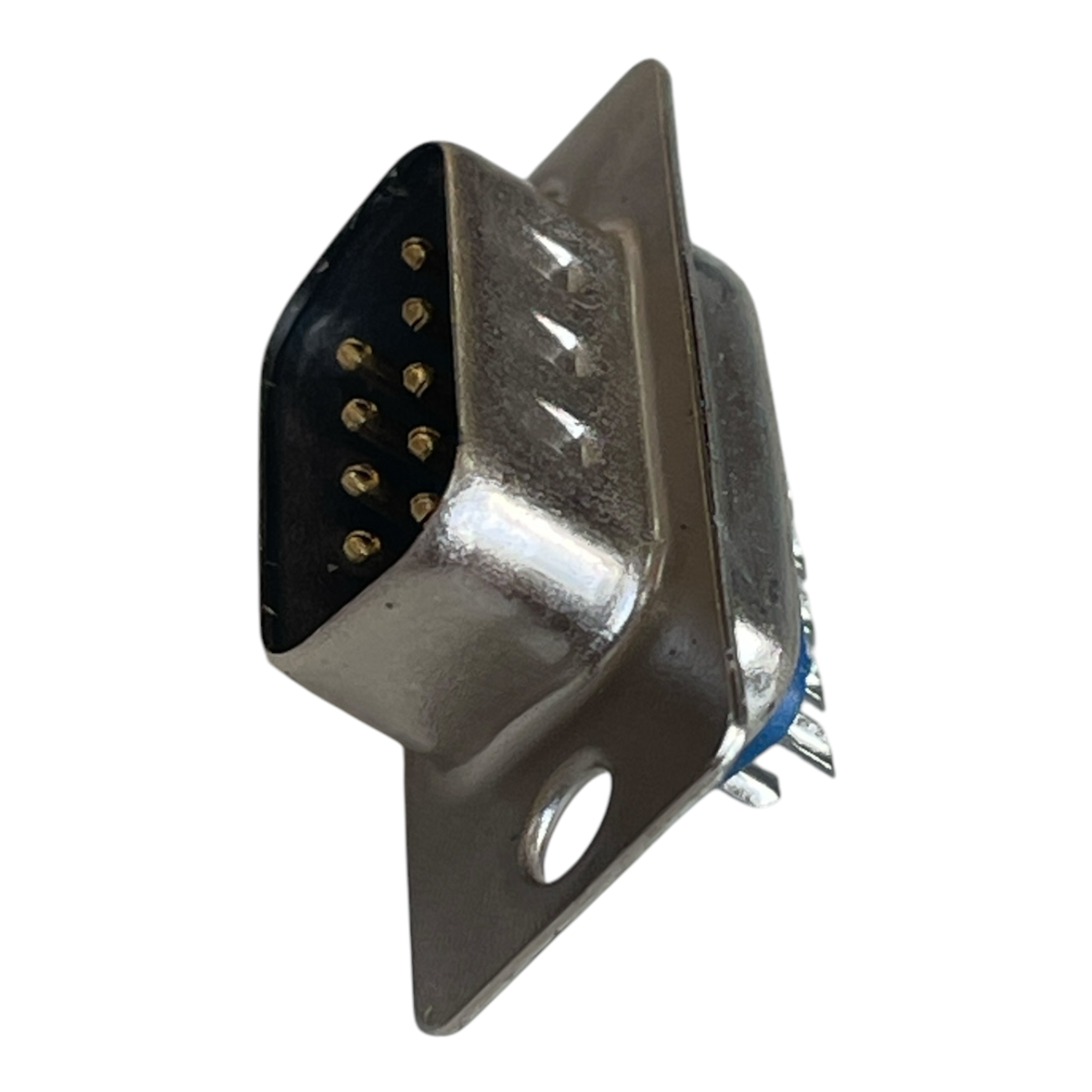 CONECTOR MACHO DB09M SOLDA FIO AZUL ZX