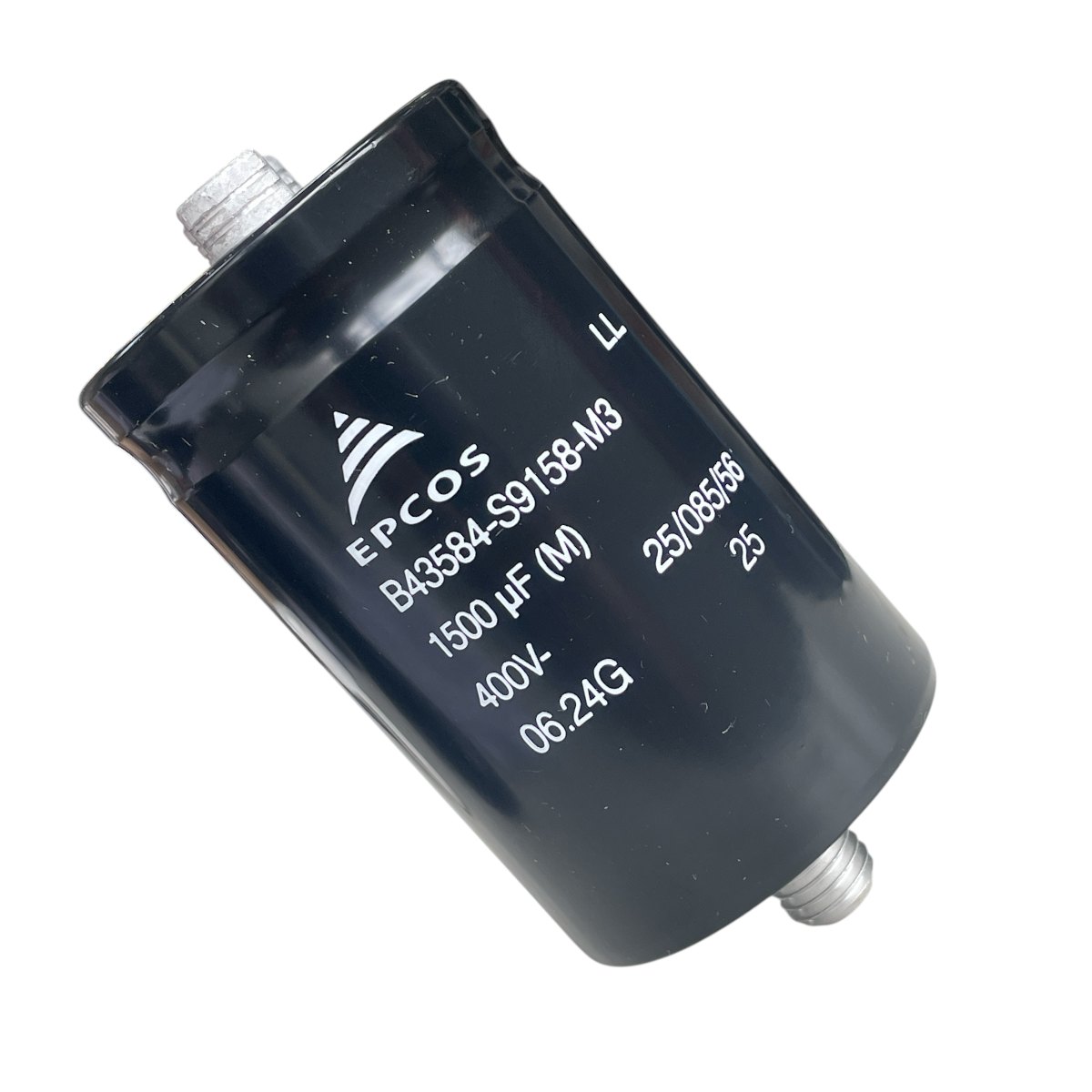 CAPACITOR ELETROLÍTICO GIGA ELCO 1500UF 400V B43584S9158M3 TERMINAL PARAFUSO/BASE 50X80MM 85 GRAUS EPCOS