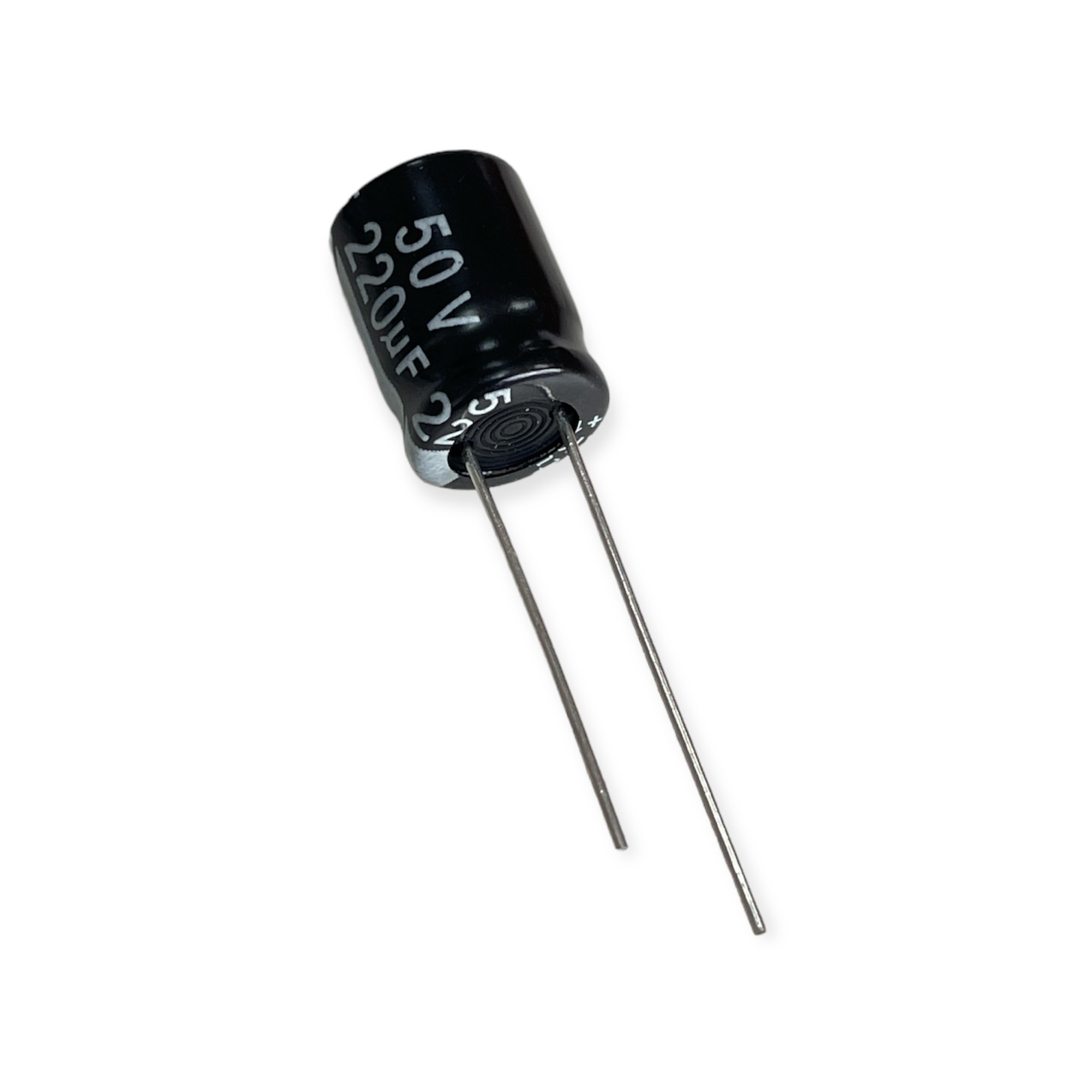 CAPACITOR ELETROLITICO RADIAL 220UF 50V RK221M050F130A 105 GRAUS 10X13MM KETUO