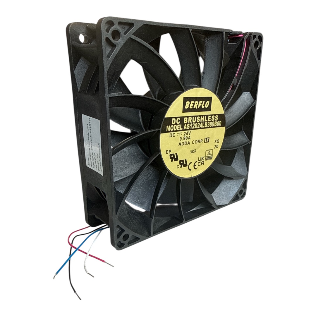 MICROVENTILADOR AS12024LB389B00 24VC 0,90A 120X120X38MM ROLAMENTO 4 FIOS