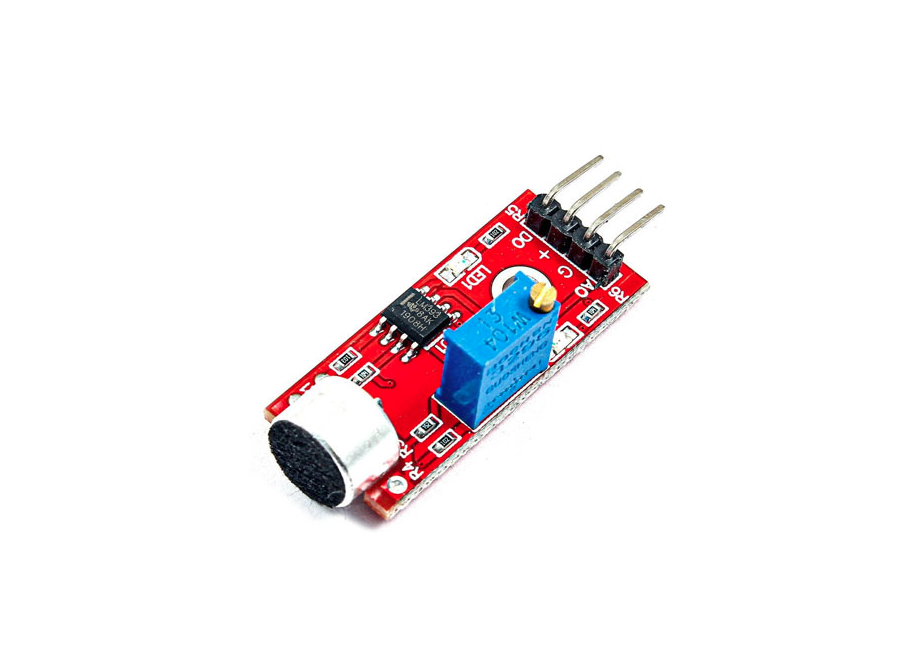 MODULO SENSOR DE SOM VERMELHO MICROFONE KY-037