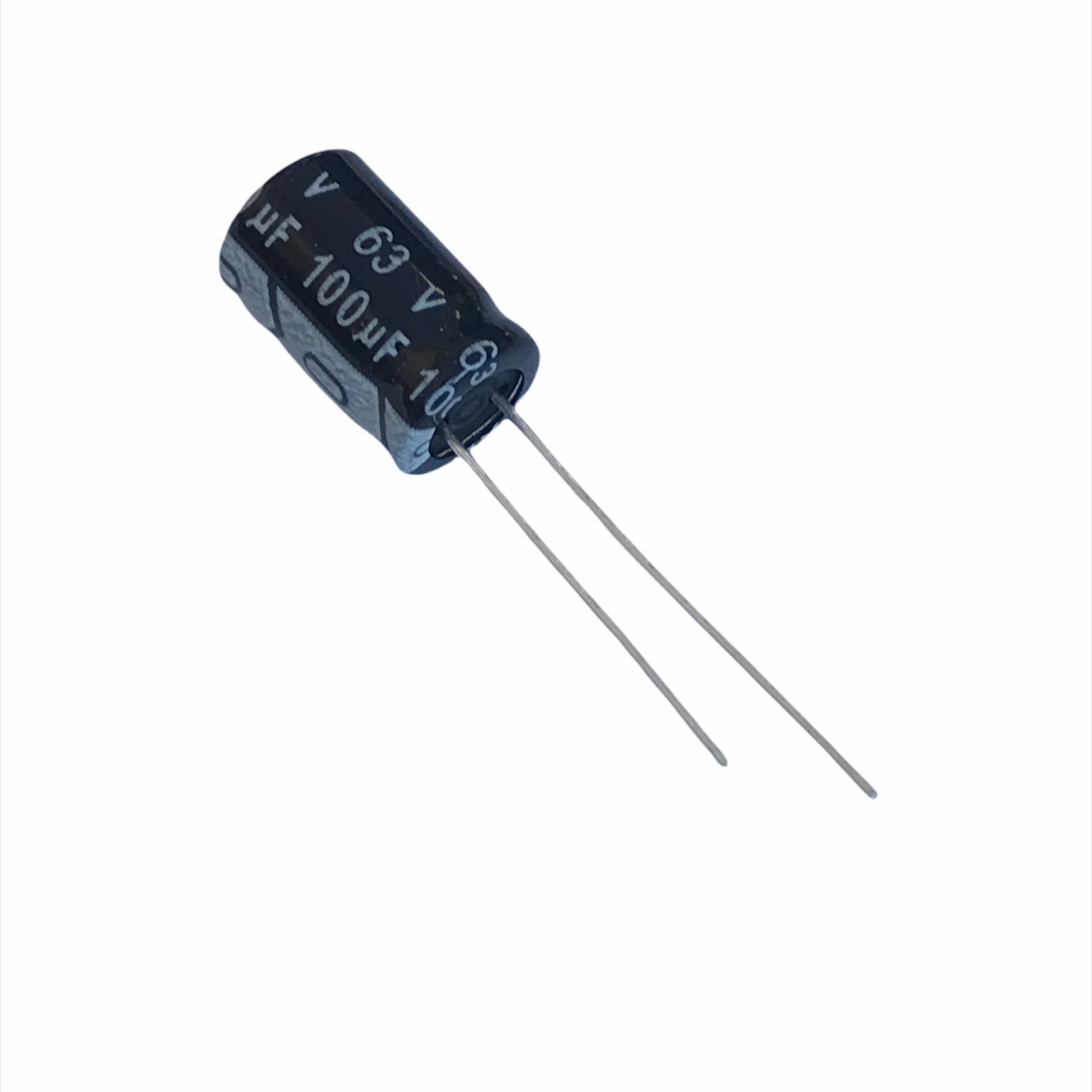 CAPACITOR ELETROLITICO RADIAL 100UF 63V RK101M063F120A 105 GRAUS 8X12MM