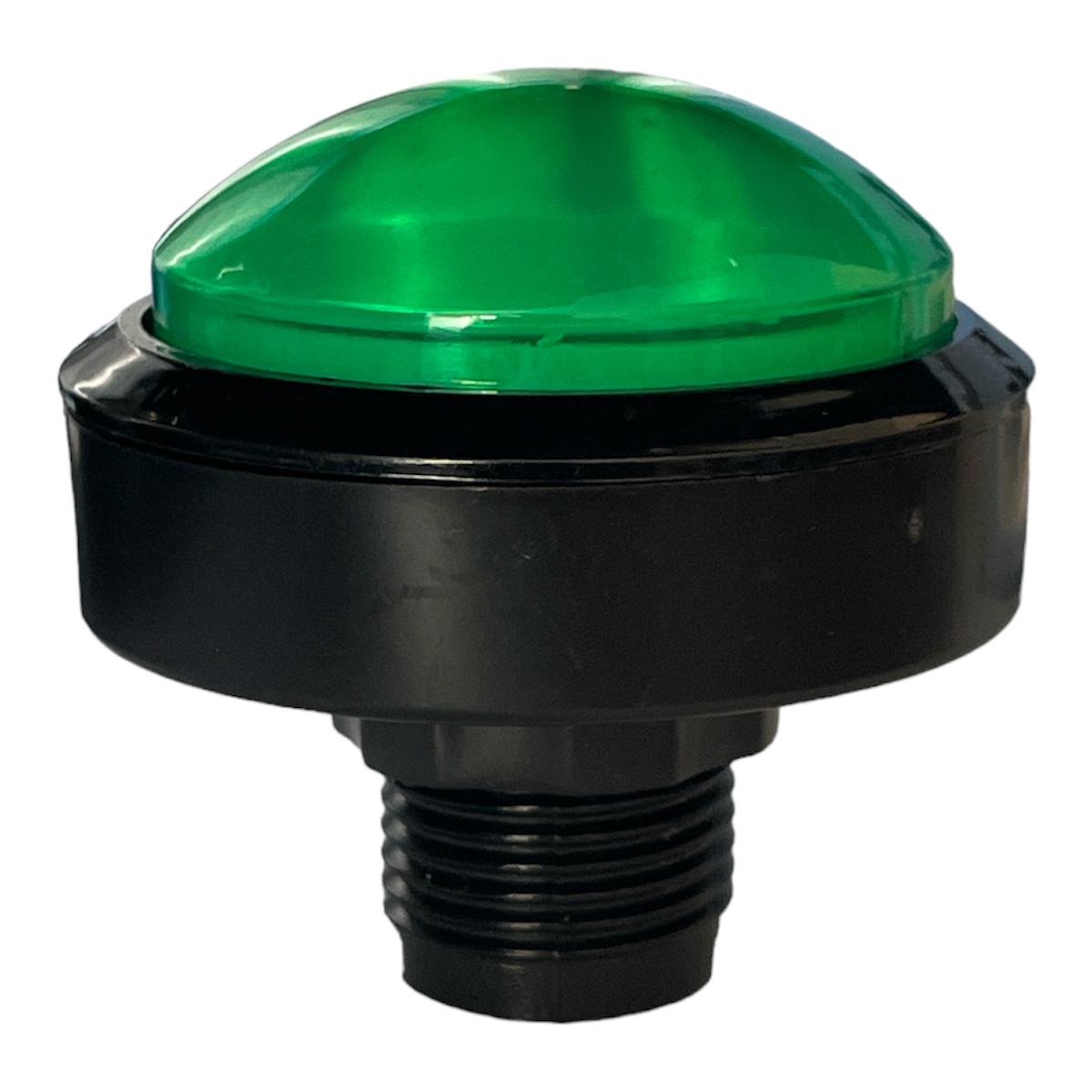 BOTAO FLIPERAMA 60MM ILUMINACAO VERDE OVAL 12V MICROSWITCH 2T 6A