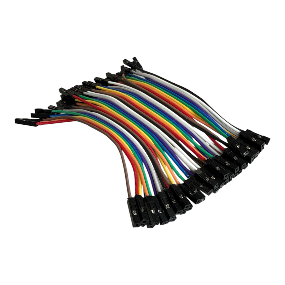 JUMPER FIO FEMEA X FEMEA 10 CM COM 40 PEÇAS PARA ARDUINO