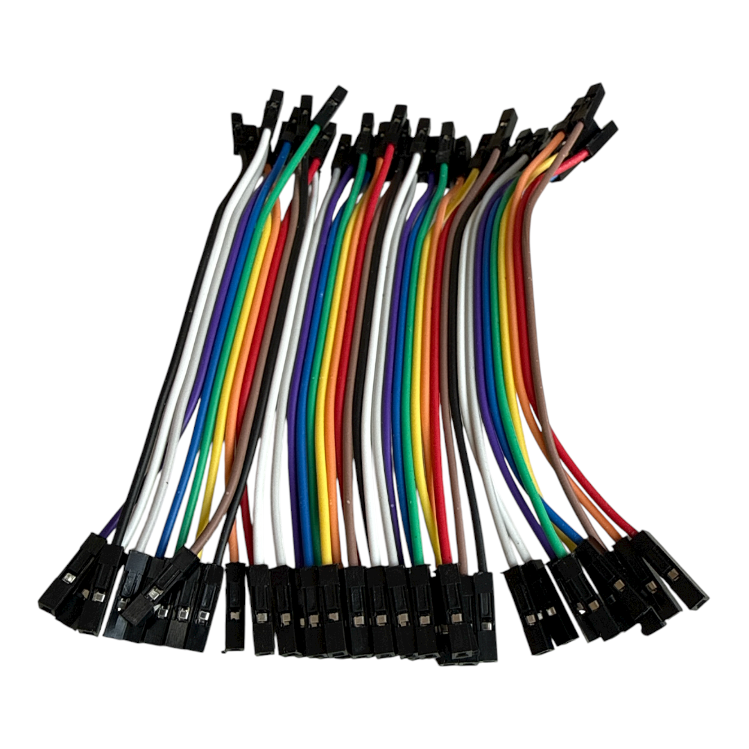 JUMPER FIO FEMEA X FEMEA 10 CM COM 40 PEÇAS PARA ARDUINO