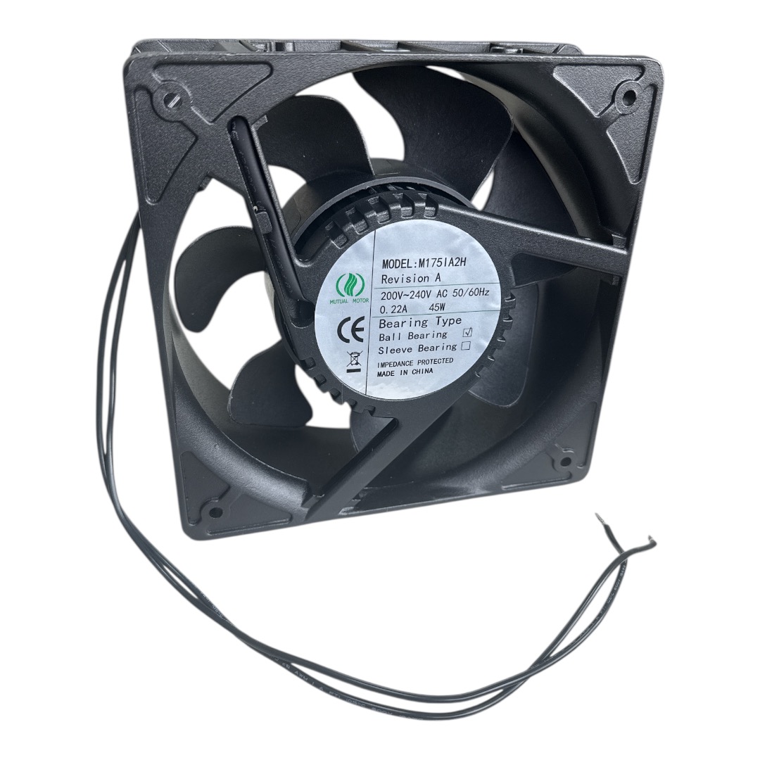 MICROVENTILADOR 180X180X65MM  220V 0,22A 45W 3200RPM M175IA2HB ROLAMENTO MUTUAL