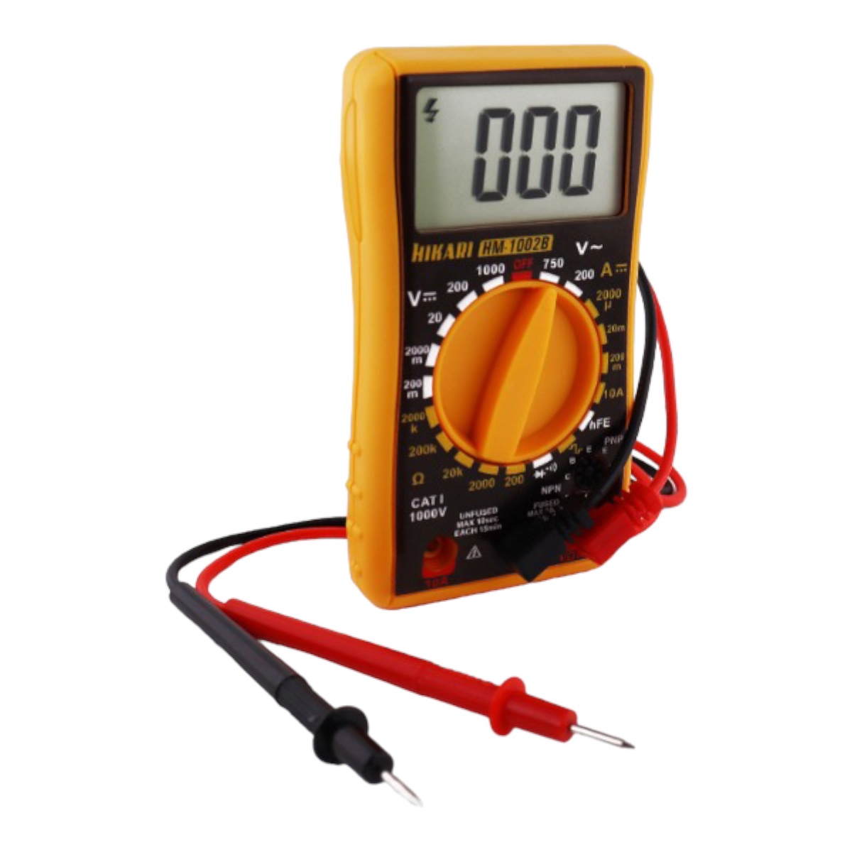 MULTIMETRO DIGITAL HM-1002B 21N278 10A CAT.I 1000V HIKARI