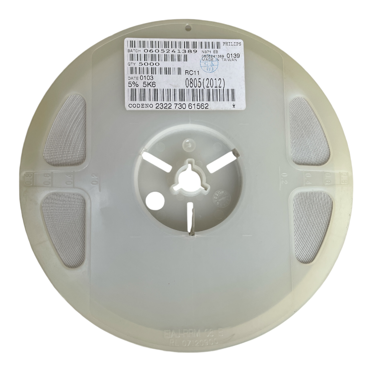 RESISTOR SMD 5K6 0805 5% 232273061652 ROLO 5000 PEÇAS PHILIPS