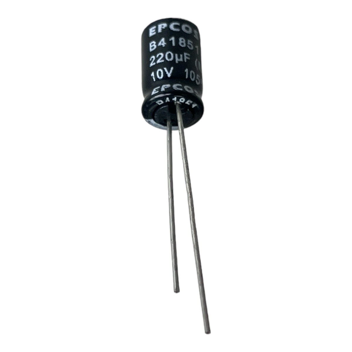 CAPACITOR ELETROLITICO RADIAL 220UF 10V B41851A3227M 105 GRAUS 6,3X11MM EPCOS