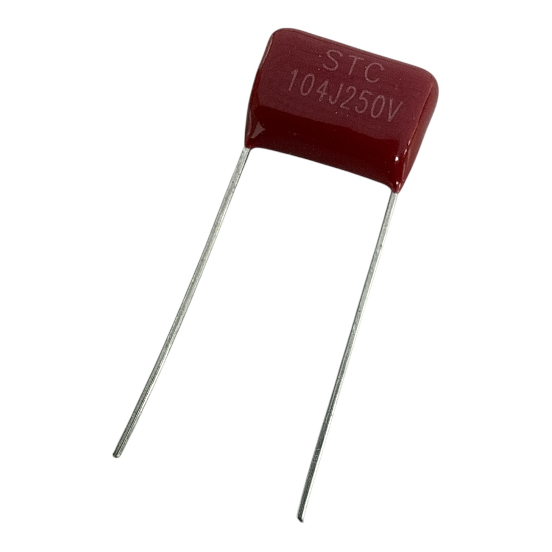 CAPACITOR POLIESTER 100K 250V 5% 10MM 100NF 250V STC