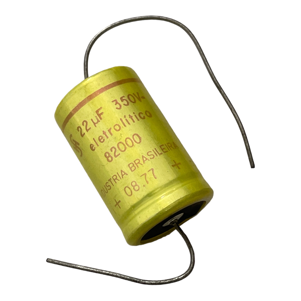 CAPACITOR ELETROLITICO AXIAL 22UF 350V 82000 18X30MM SIEMENS