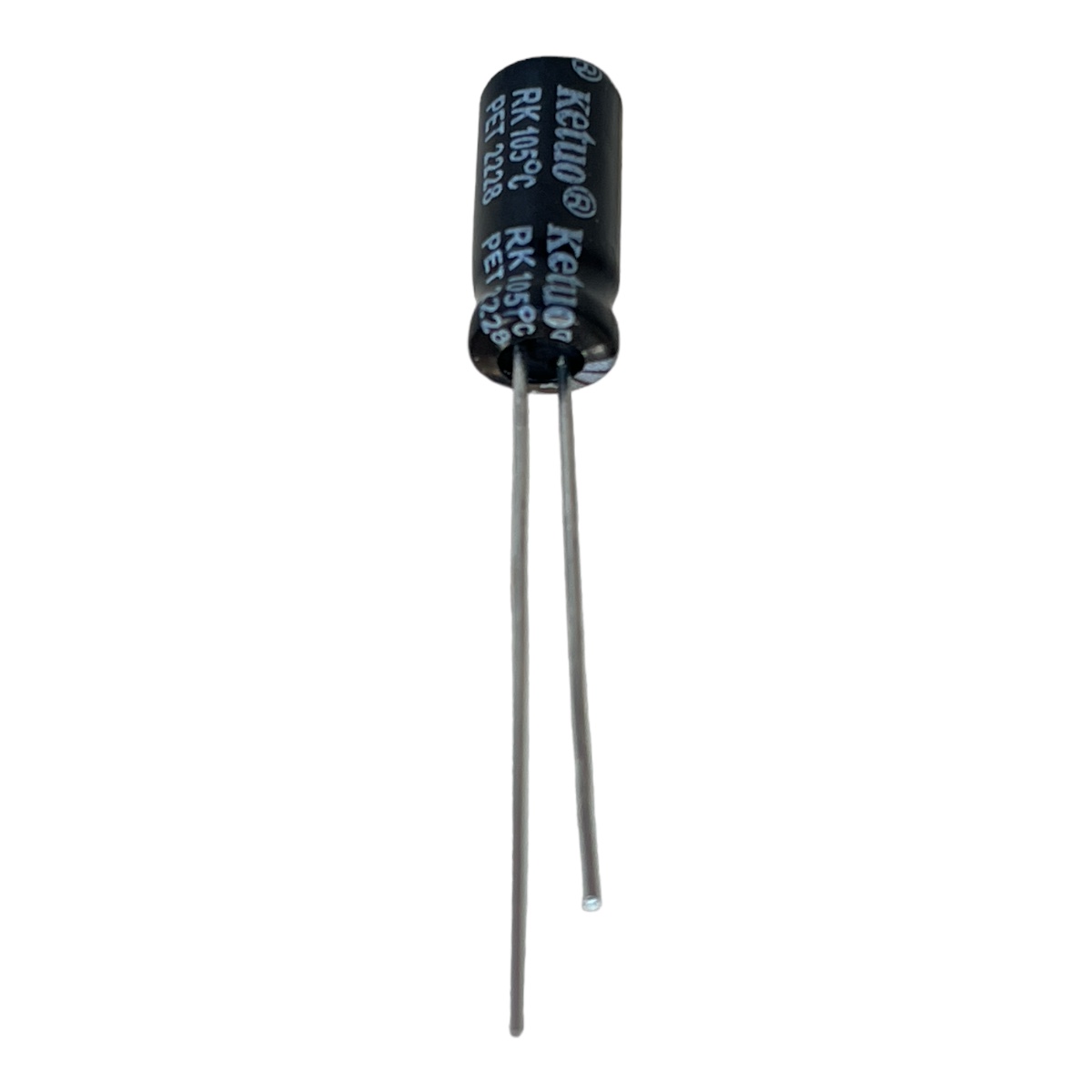 CAPACITOR ELETROLITICO RADIAL 4,7UF 50V RK4R7M050C110A 5X11MM 105 GRAUS KETUO