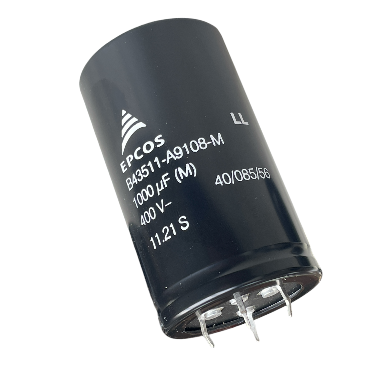 CAPACITOR ELETROLITICO GIGA 1000UF 400V B43511A9108M 85 GRAUS  40X70MM 4 TERMINAIS SNAP-IN EPCOS