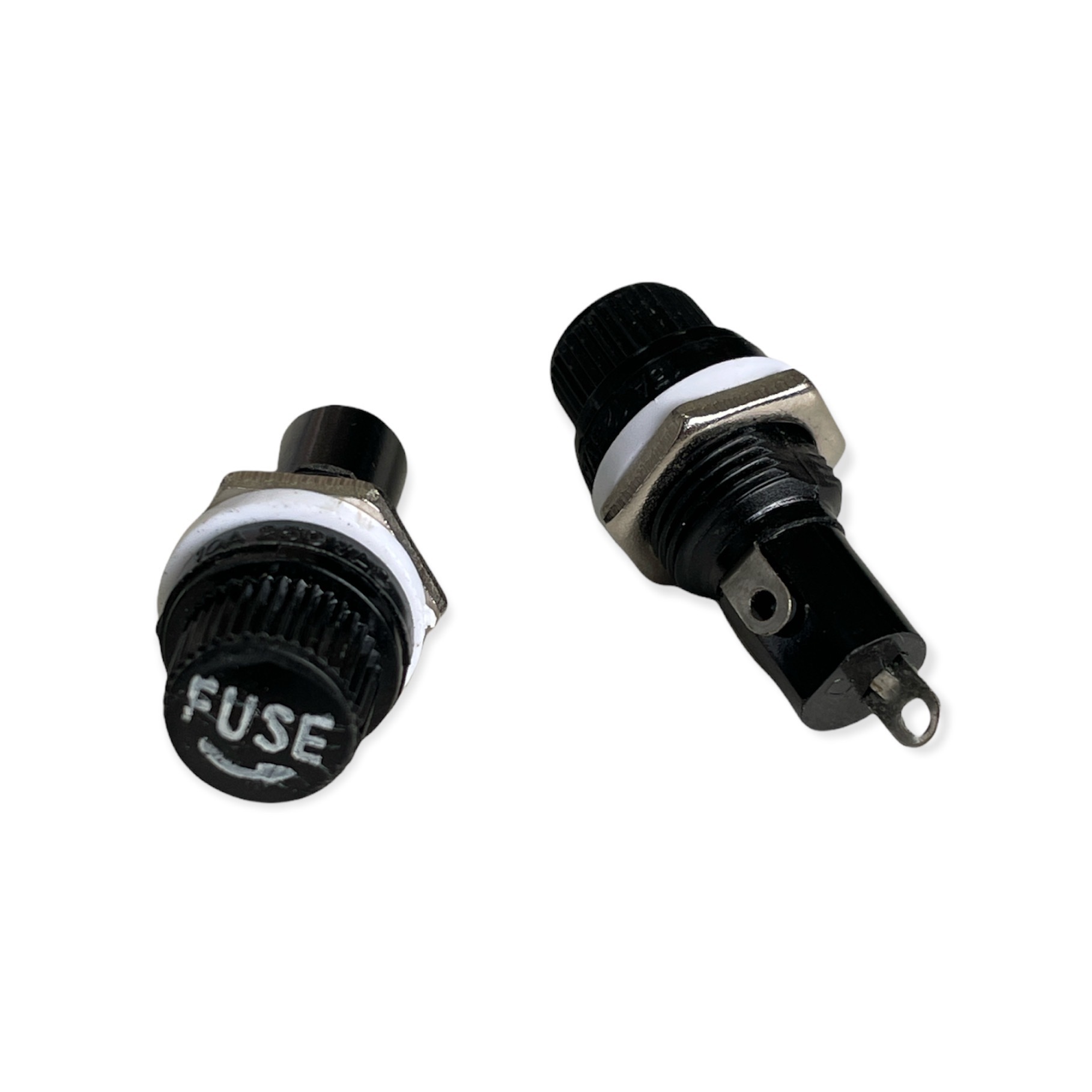 PORTA FUSIVEL PRETO FH101 PARA FUSIVEL 20X5MM REF.5 ZX