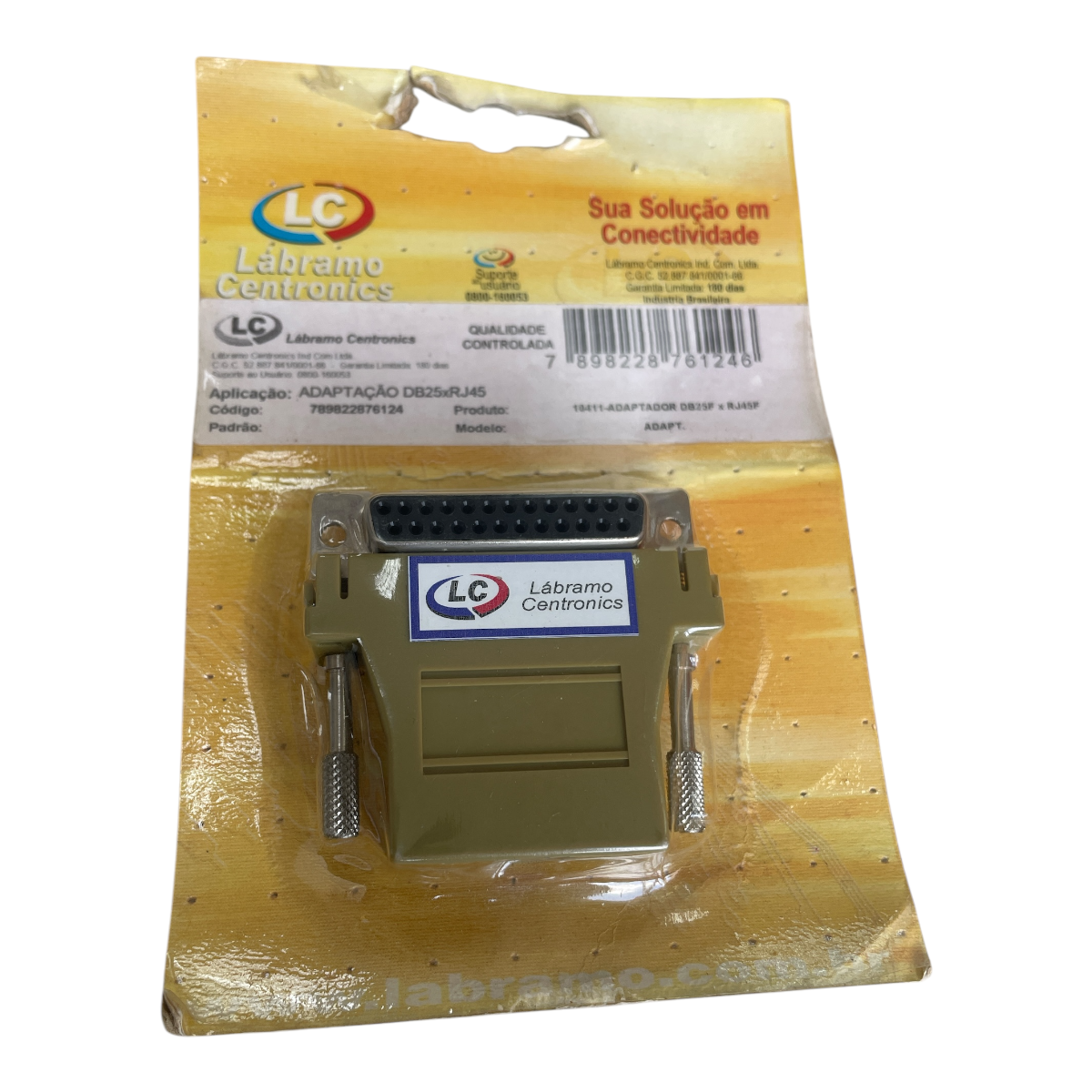 ADAPTADOR FEMEA DB25F X RJ45F CÓD.10411