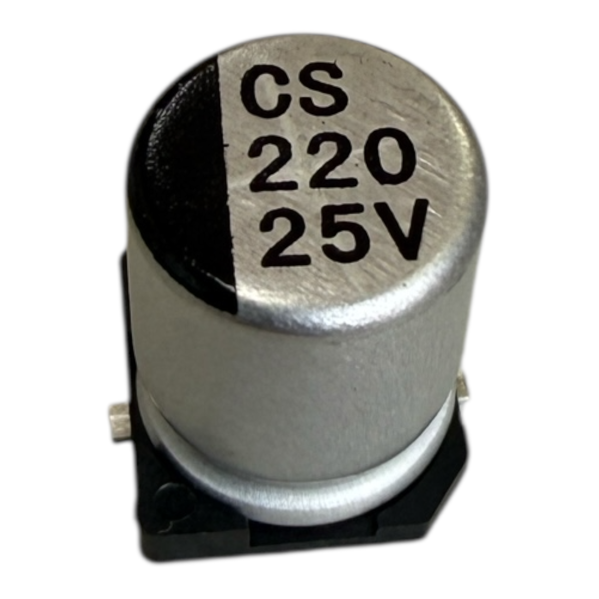 CAPACITOR ELETROLITICO SMD 220UF 25V CS221M025F105T 8X10,5MM KETUO