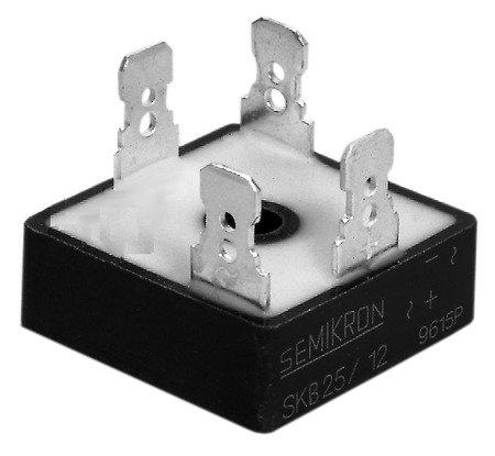PONTE RETIFICADORA MONOFASICA SKB25/12 17A 1200V SEMIKRON