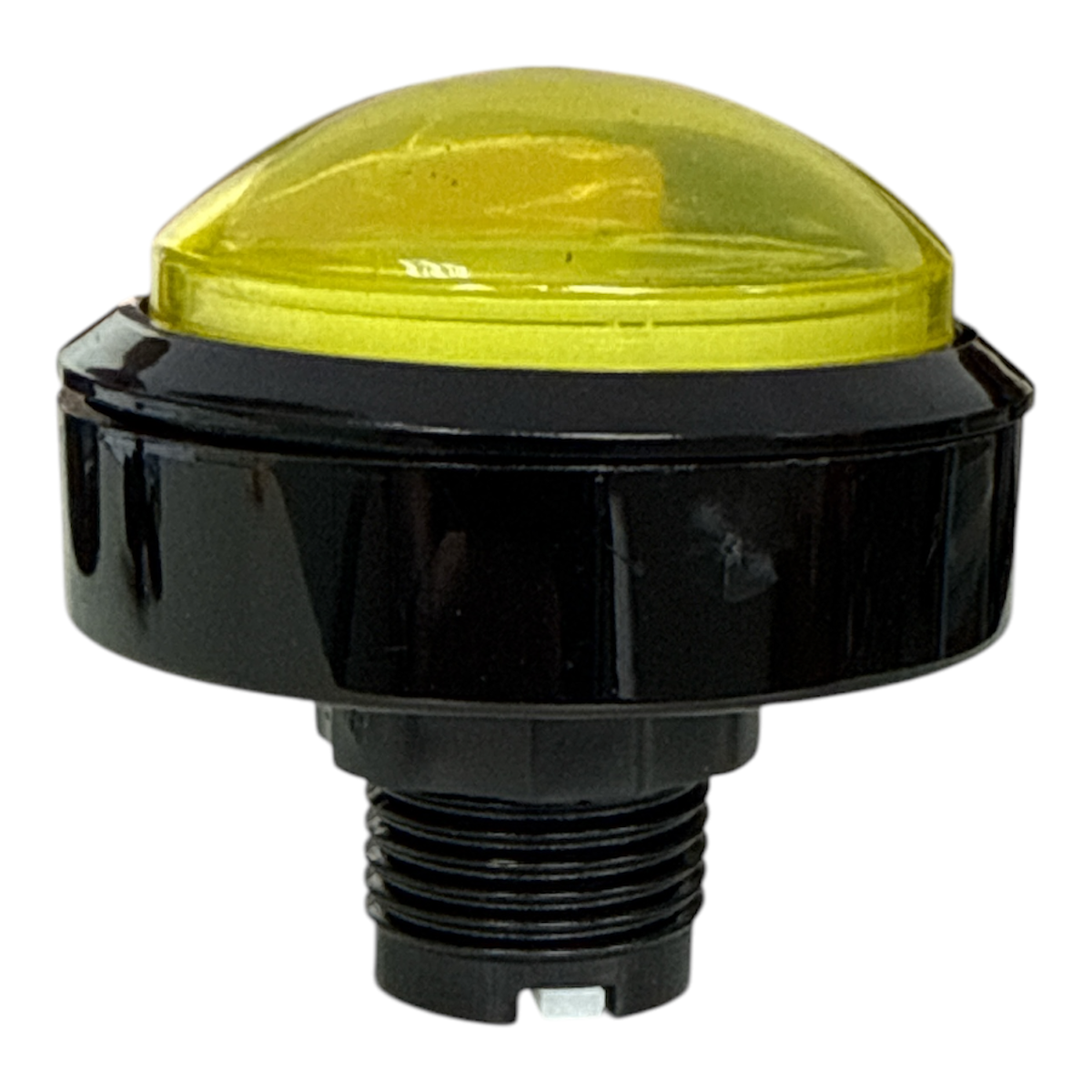 BOTAO FLIPERAMA 60MM ILUMINACAO AMARELO OVAL 12V MICROSWITCH 2T 6A