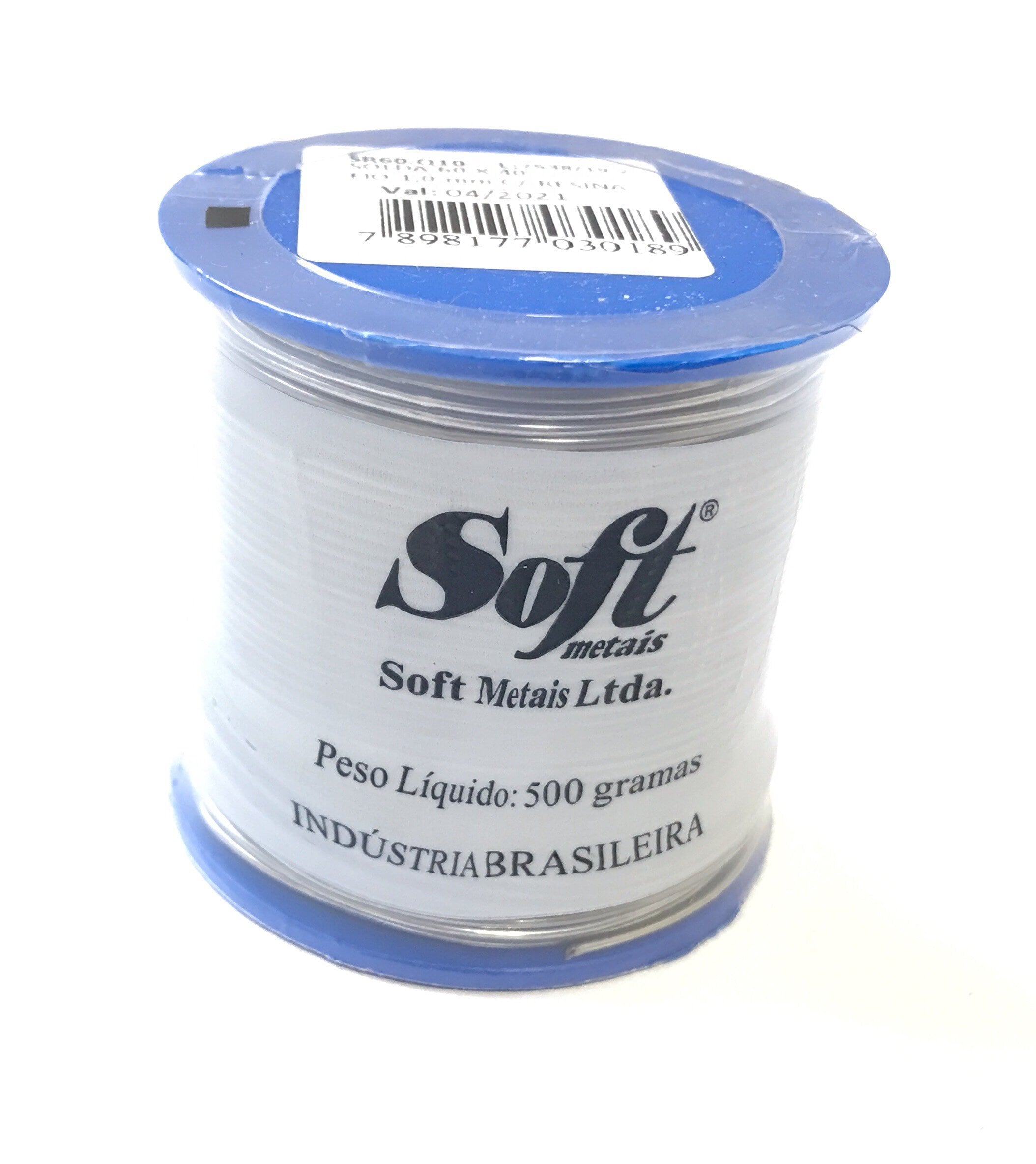 ROLO DE SOLDA SR60Q10 60X40 1MM 500 GRAMAS 189MSX10 SOFT METAIS