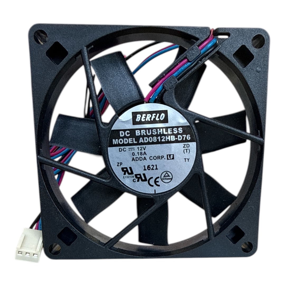 MICROVENTILADOR 80X80X15MM 12VDC ROLAMENTO 0,18A 3200RPM AD0812HBD76 BERFLO