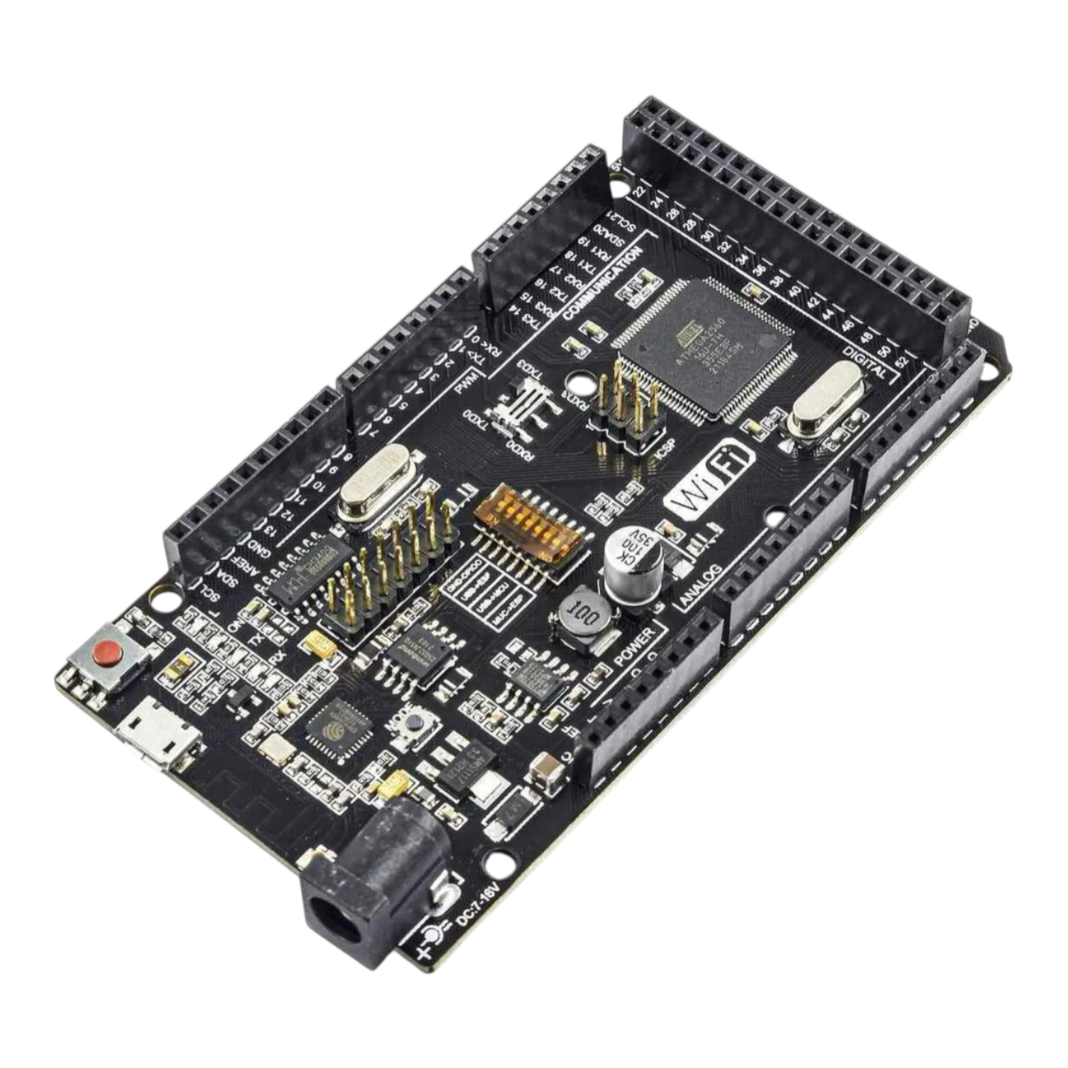 PLACA MEGA 2560 COM WIFI ESP8266 INTEGRADO - BLACK BOARD